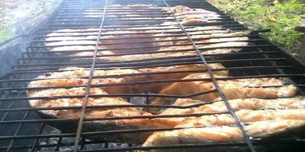 Рецепт шашлыка из рыбы на костре