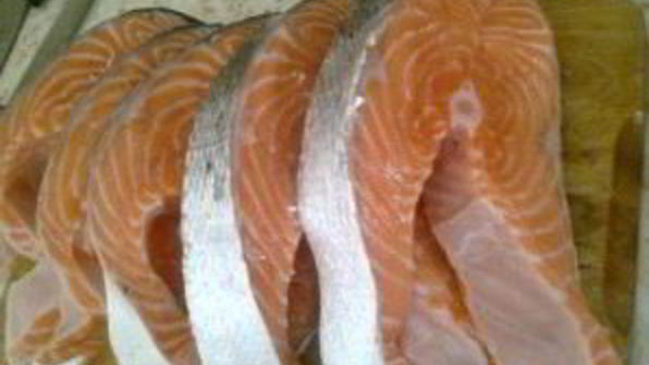 шашлык из рыбы на костре