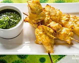 Шашлык из рыбы трески