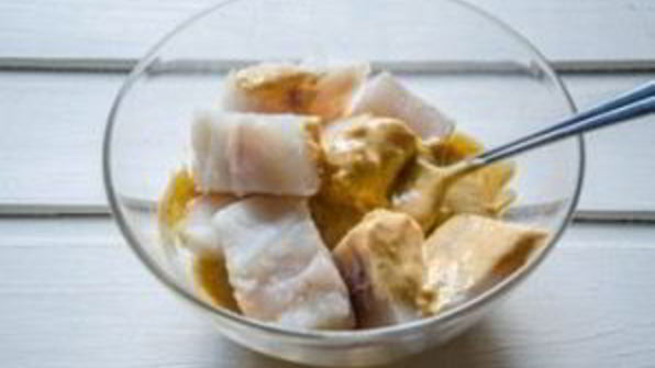 шашлык из рыбы трески