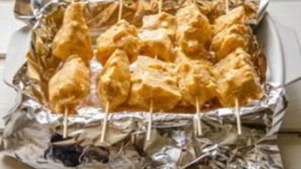 шашлык из рыбы трески