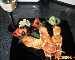 Шашлык из семги