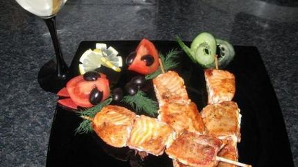 Шашлык из семги