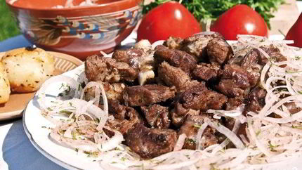 Шашлык из свинины в вине