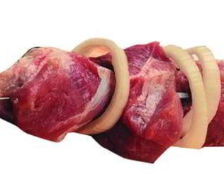 Шашлык из свиной корейки на косточке в кефирном маринаде