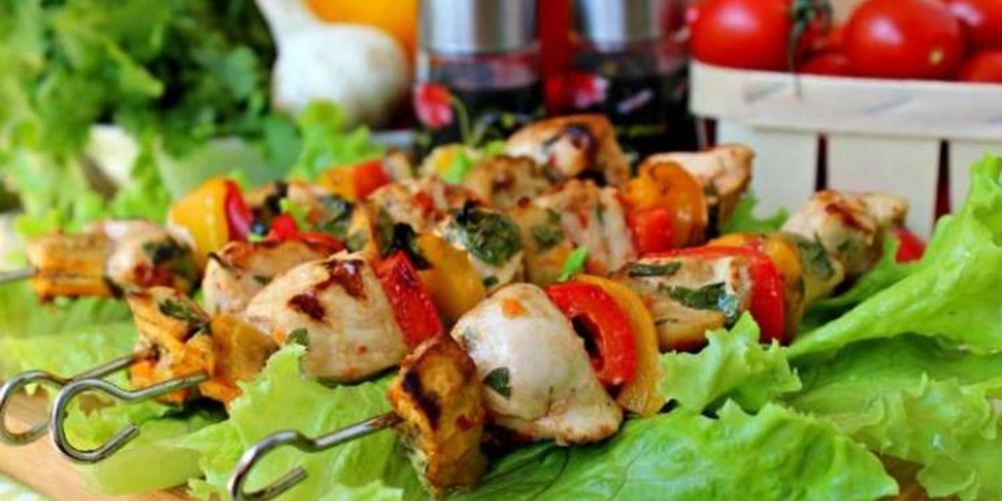 Рецепт шашлыка куриного с овощами