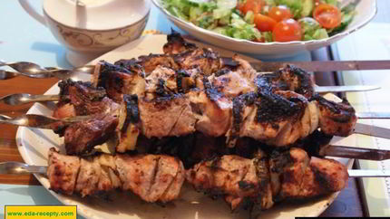 Шашлык на кефире из свинины