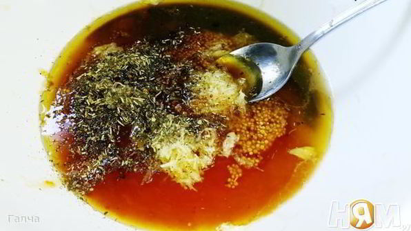 шашлык в апельсиново-абрикосовой глазури