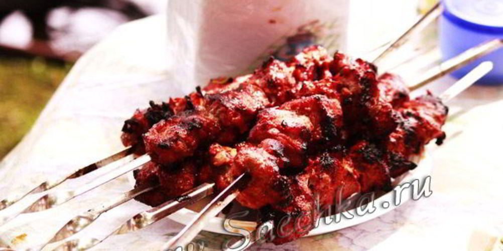 Рецепт шашлыка в красном вине