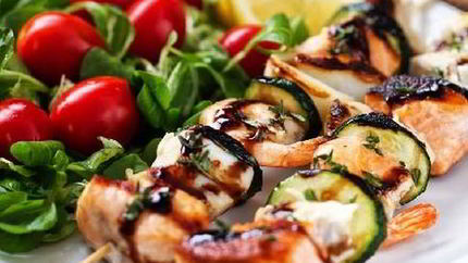 Шашлыки из морепродуктов