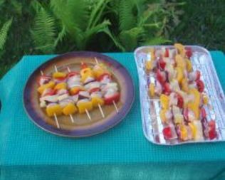 Экзотический шашлык из курицы