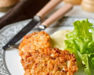 Рубленые шницели из лосося