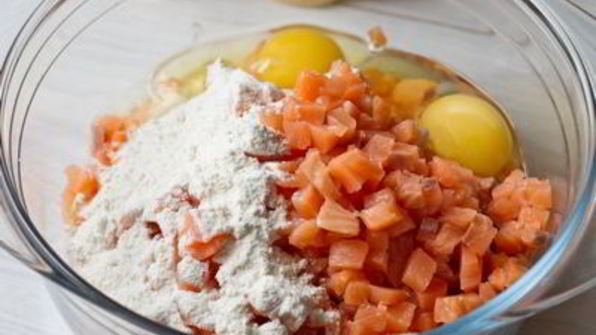 рубленые шницели из лосося