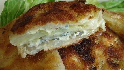 Шницель капустный с сыром