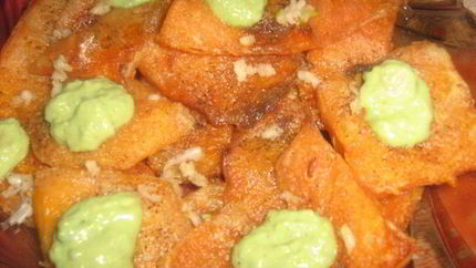 Шницель необыкновенный под авокадовым соусом