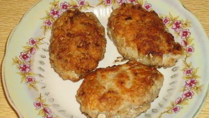 Шницель рубленый из свинины