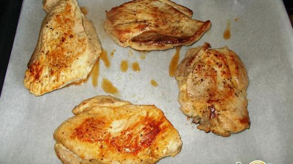 запеченный свиной шницель