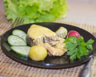 Стейк из горбуши в духовке