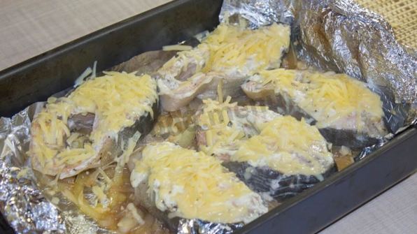 стейк из горбуши в духовке