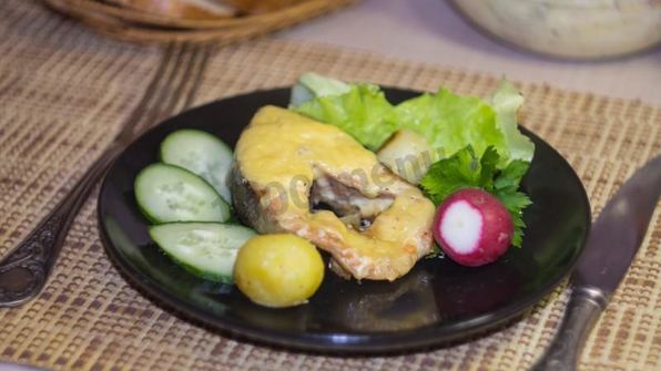 стейк из горбуши в духовке