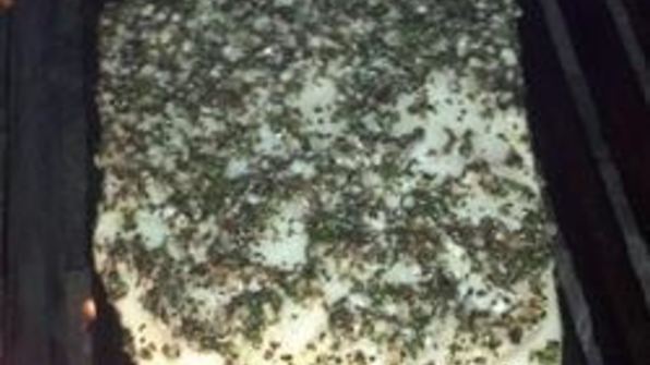 стейк из рыбы на гриле