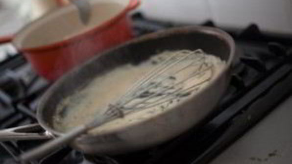 стейк из семги в сливочном соусе