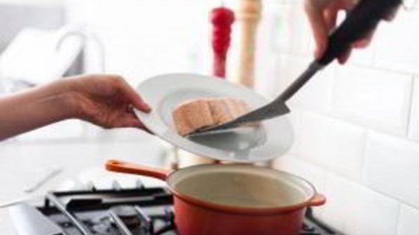 стейк из семги в сливочном соусе