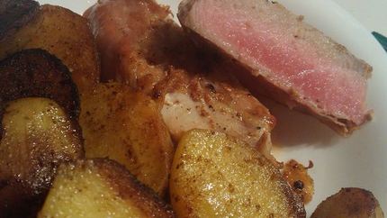 Стейк из тунца с прошутто