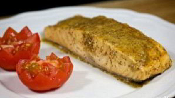 стейк лосося в духовке