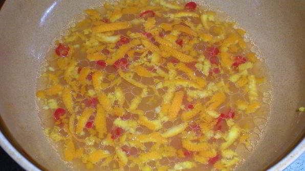 стейк по-карибски в маринаде с апельсинами и чили