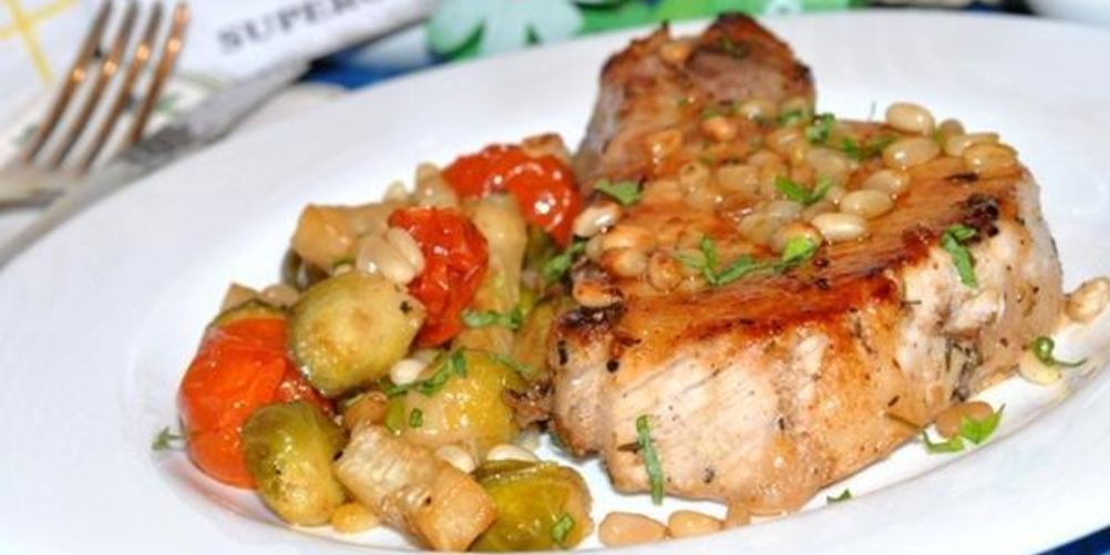 Рецепт стейка с брюссельской капустой и сельдереем