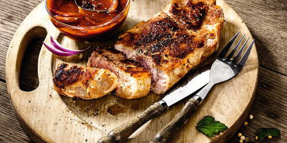 Рецепт стейка с острым томатным соусом