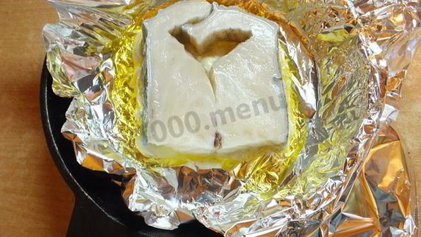 стейк зубатки в духовке