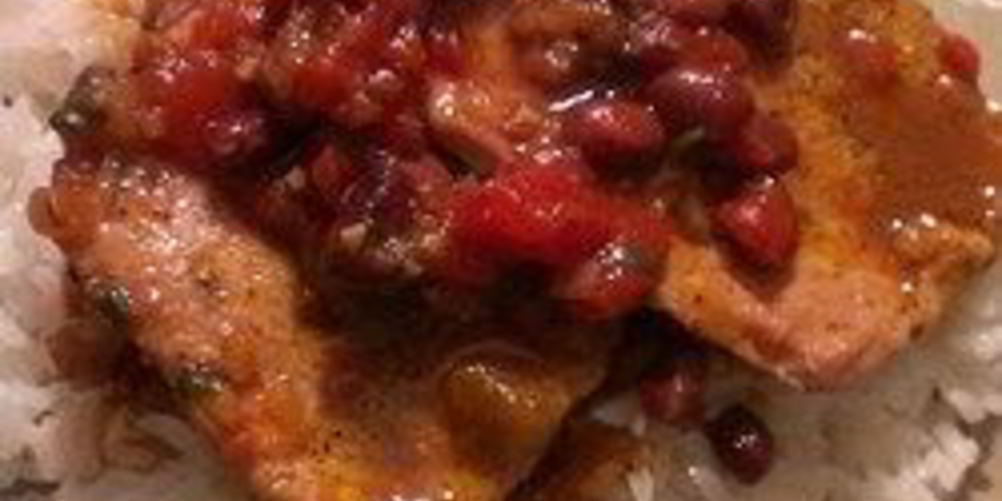 Рецепт свиного стейка с фасолью по-техасски