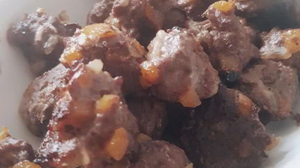 Мясные тефтели с курагой