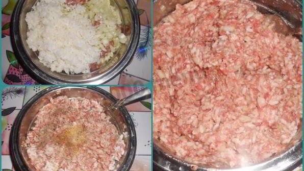 мясные тефтели с рисом с подливкой