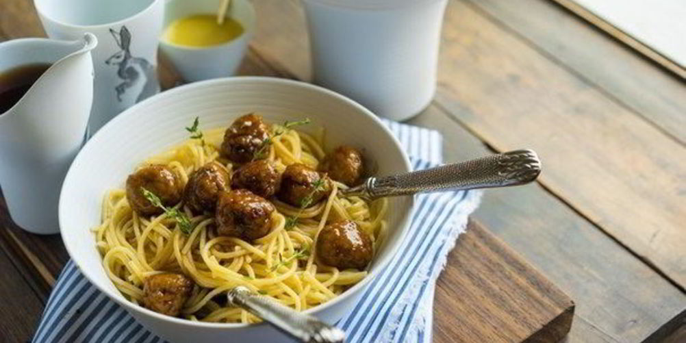 Рецепт плотных тефтелей с соусом терияки