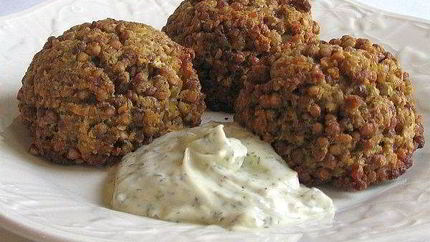 Постные гречневые тефтели с грибами