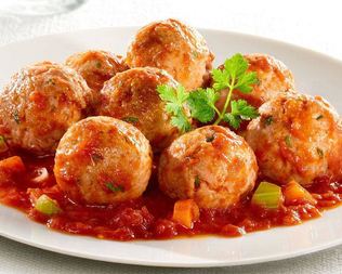 Постные тефтели с грибами и рисом