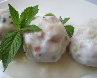 Тефтели индюшачьи с овощами и мятой