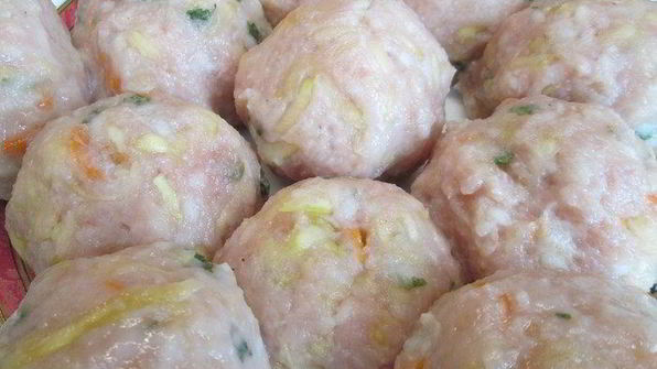 тефтели индюшачьи с овощами и мятой