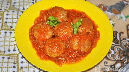 Тефтели из мясного фарша с кускусом