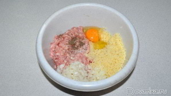 тефтели из мясного фарша с кускусом