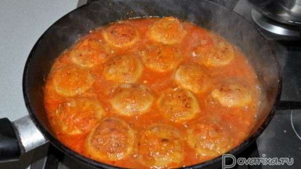 тефтели из мясного фарша с кускусом