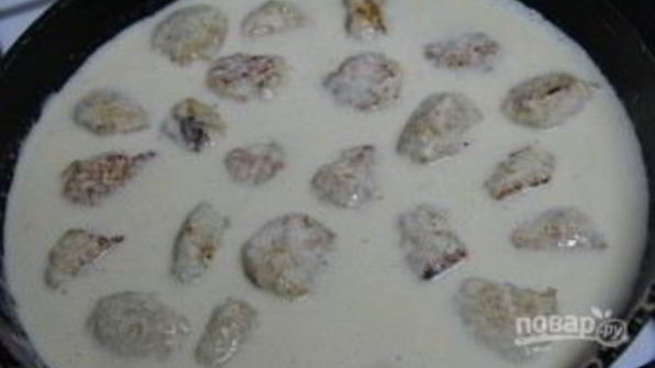 тефтели куриные в сливочном соусе