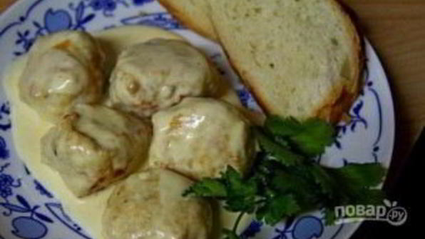 тефтели куриные в сливочном соусе