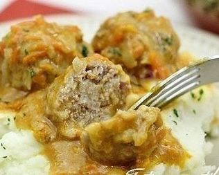 Тефтели на сливочном соусе