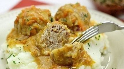 Тефтели на сливочном соусе