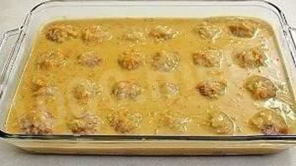 тефтели на сливочном соусе