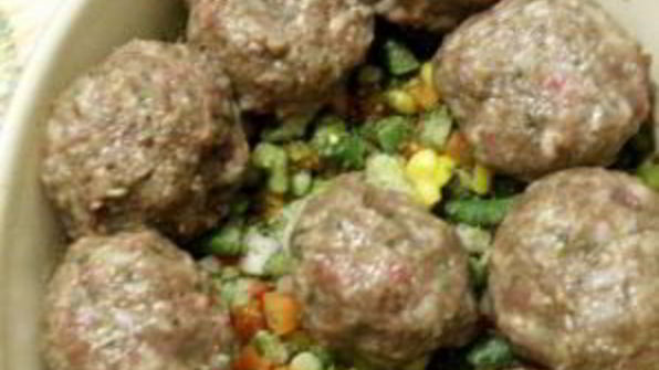 тефтели с овощами в сливках